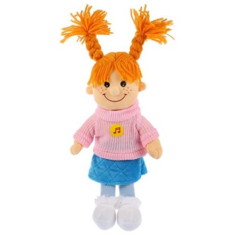 Мягкая игрушка Мульти-Пульти Куколка с косичками озвученная 35 см