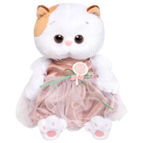 Мягкая игрушка Basik&Co Кошка Ли-Ли baby в платье с леденцом 20 см