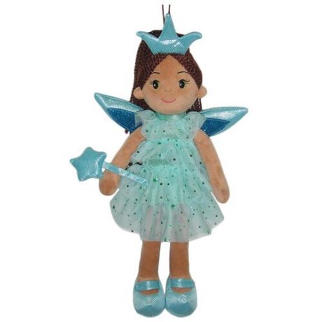 Мягкая игрушка ABtoys Кукла Фея в голубом платье 45 см