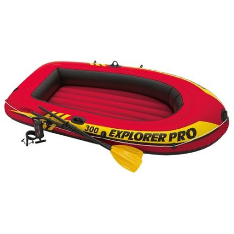 Надувная лодка Intex Explorer-Pro 300 Set (58358) красный