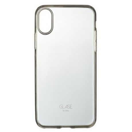 Чехол Uniq Glase для Apple iPhone X/Xs прозрачный/серый