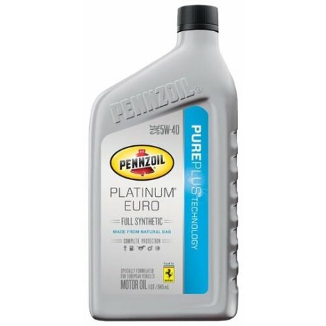Моторное масло Pennzoil Platinum Euro SAE 5W-40 0.946 л