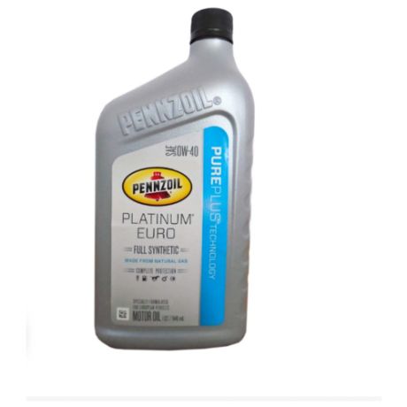Моторное масло Pennzoil Platinum Euro Full Synthetic Motor Oil 0W-40 0.946 л