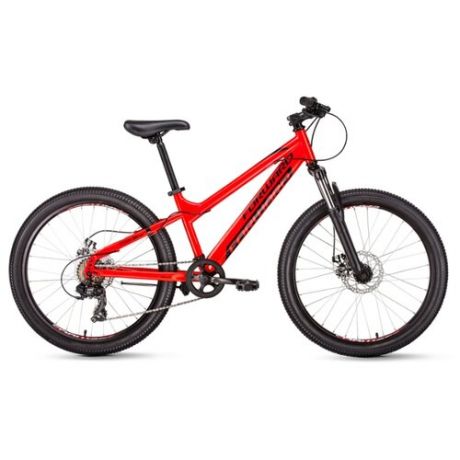 Подростковый горный (MTB) велосипед FORWARD Titan 24 2.0 Disc (2020) красный 13" (требует финальной сборки)