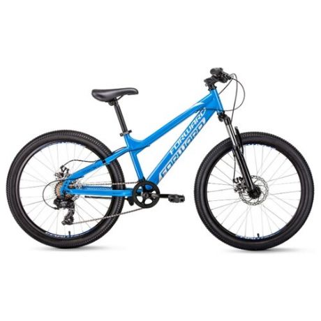 Подростковый горный (MTB) велосипед FORWARD Titan 24 2.0 Disc (2020) синий 13" (требует финальной сборки)