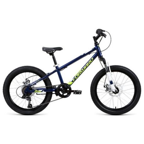 Подростковый горный (MTB) велосипед FORWARD Unit Pro 20 Disc (2020) синий 10.5" (требует финальной сборки)