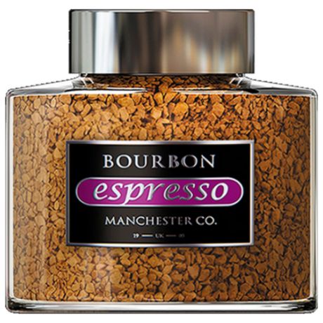 Кофе растворимый Bourbon Manchester Co. Espresso с молотым кофе, 100 г