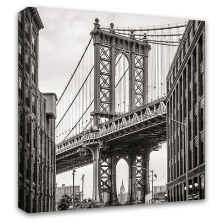 Картина Симфония Бруклинский мост 40х40 см