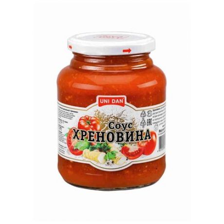 Соус UNI DAN томатный оригинальный Хреновина острый, 500 г