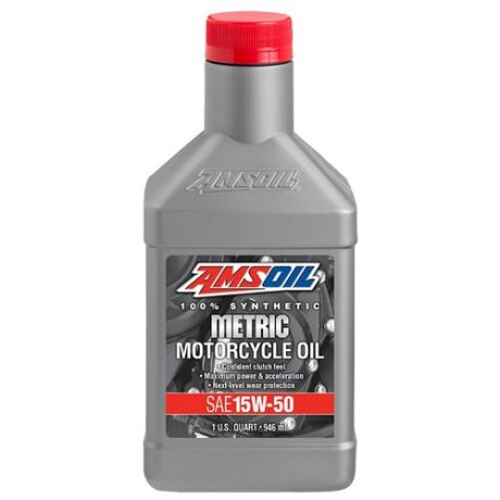 Моторное масло AMSOIL Synthetic Metric Motorcycle Oil 15W-50 0.946 л