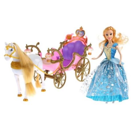 Кукла Shantou Gepai с каретой и лошадью, B1670581