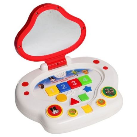 Интерактивная развивающая игрушка Joy Toy Волшебное зеркало (7133В) белый/красный