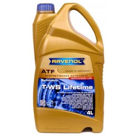 Трансмиссионное масло Ravenol ATF T-WS Lifetime 4 л