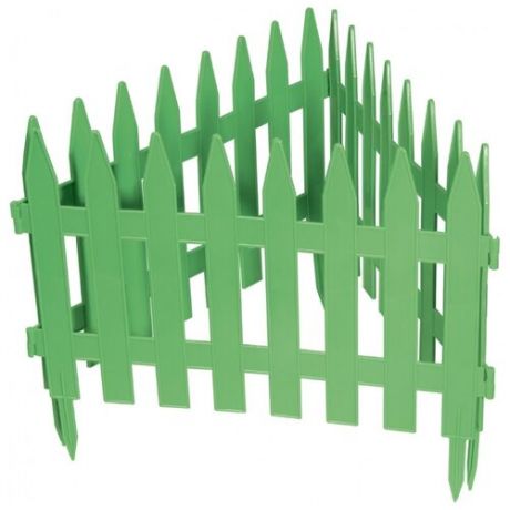 Забор декоративный PALISAD Рейка, зеленый, 3 х 0.28 м