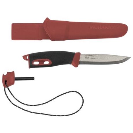 Нож MORAKNIV Companion (13571) с чехлом черный/красный