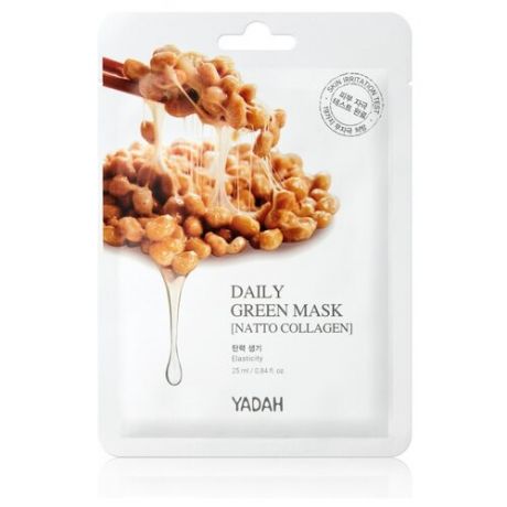 Yadah Маска на тканевой основе с соей Daily Green Mask, 25 мл