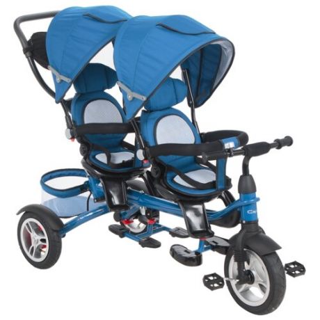 Трехколесный велосипед Capella Twin Trike 360 (2020) blue