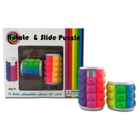 Набор головоломок R.Y.Toys Rotate & Slide Puzzle (3000B) 2 шт. черный/разноцветный