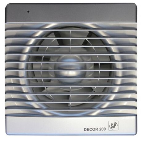 Вытяжной вентилятор Soler & Palau DECOR 200 C, silver 20 Вт