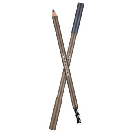 NATURE REPUBLIC карандаш By Flower Wood Eyebrow, оттенок 01 Deep Gray