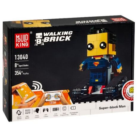 Электромеханический конструктор Mould King Walking Brick 13040 Супермен