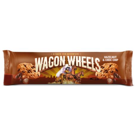Печенье Wagon Wheels с фундуком и кусочками шоколада 136 г