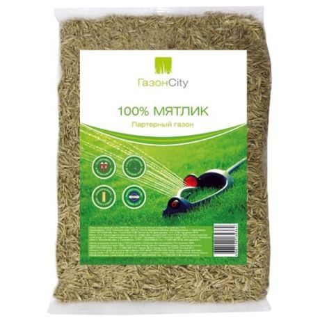Семена ГазонCity Мятлик 100% Партерный газон, 0.3 кг