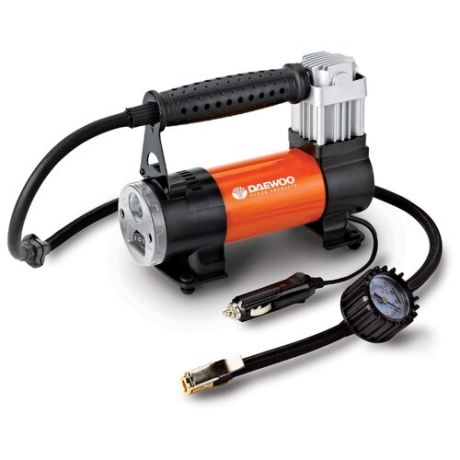 Автомобильный компрессор Daewoo Power Products DW75L черный/оранжевый