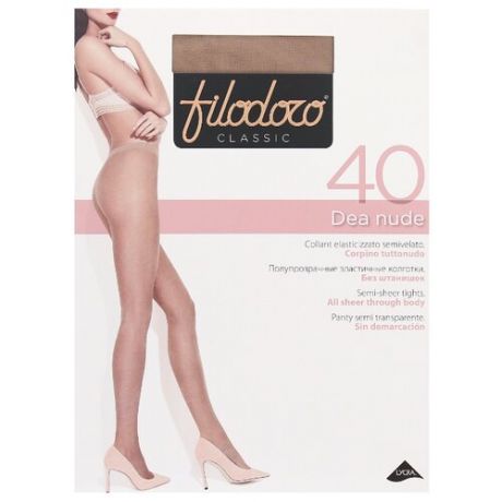 Колготки Filodoro Classic Dea Nude 40 den, размер 4-L, playa (бежевый)