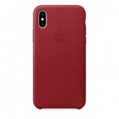 Чехол Apple кожаный для Apple iPhone X (PRODUCT)RED