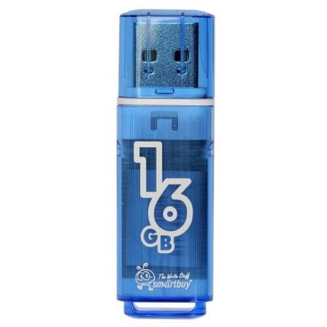 Флешка SmartBuy Glossy USB 2.0 16GB Нежно голубой