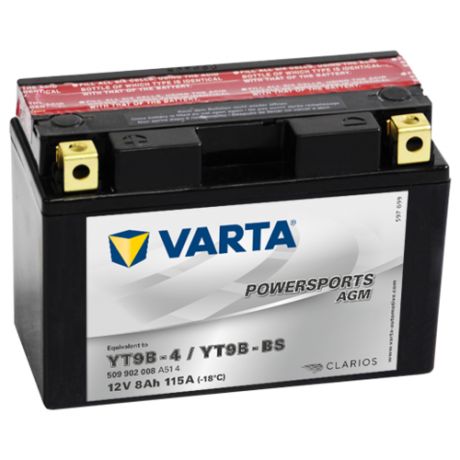 Мото аккумулятор VARTA Powersports AGM (509 902 008)