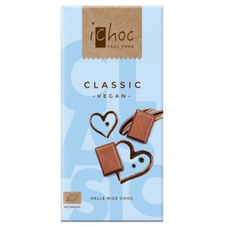 Шоколад iChoc Classic на рисовом молоке классический, 80 г