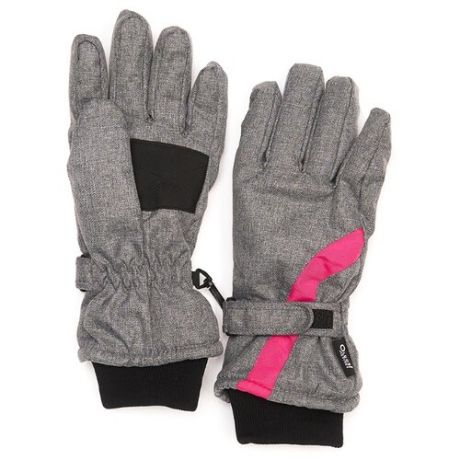 Перчатки Oldos Леоне AAW193T1AC05 размер 7-8, серый/розовый