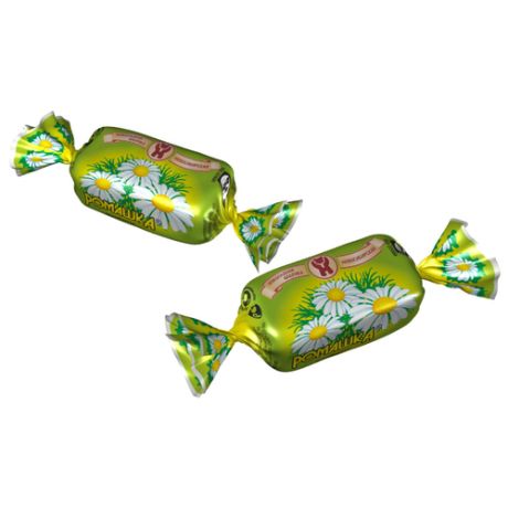 Конфеты Шоколадная фабрика Новосибирская Ромашка, помадная начинка, пакет 1000 г