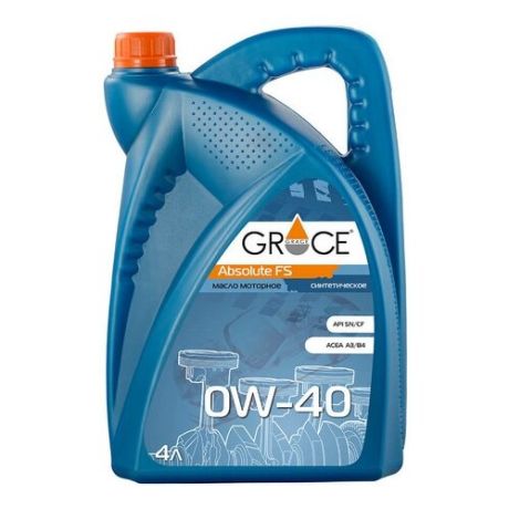 Моторное масло Grace Lubricants Absolute FS 0W-40 4 л