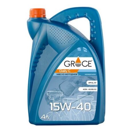 Моторное масло Grace Lubricants Daily C 15W-40 4 л