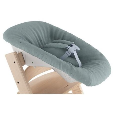 Сменный чехол Stokke Текстильный комплект на креслице-шезлонг для новорождённого Tripp Trapp Newborn Upholstery Set изумрудное конфетти