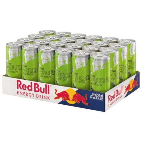 Энергетический напиток Red Bull Green edition, 0.25 л, 24 шт.
