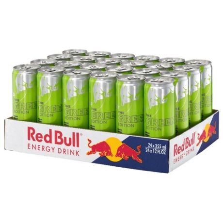 Энергетический напиток Red Bull Green edition, 0.355 л, 24 шт.