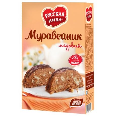 Торт Русская нива Муравейник медовый 340 г