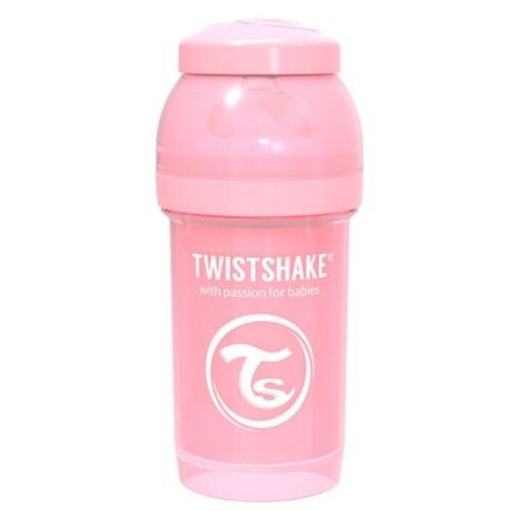 Twistshake Бутылочка антиколиковая 180 мл с рождения, Pastel Pink