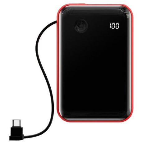 Аккумулятор Baseus Mini S Type-C Cable 10000mAh черный/красный