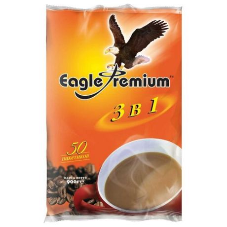 Растворимый кофе Eagle Premium 3 в 1, в пакетиках (50 шт.)