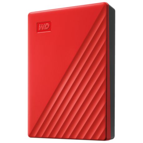 Внешний HDD Western Digital My Passport 4 ТБ красный