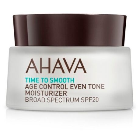Крем AHAVA Time To Smooth Age Control Even Tone Moisturizer Broad Spectrum SPF20 ровный тон и профилактика старения для лица, шеи и декольте 50 мл