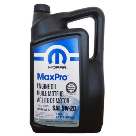 Моторное масло Mopar MaxPro SAE 5W-20 5 л