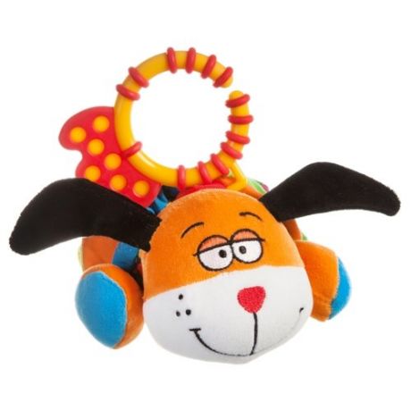 Подвесная игрушка BONDIBON Кот/Слон/Собака гармошка ( ВВ1301) белый/оранжевый