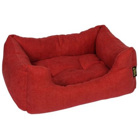 Лежак для собак и кошек PRIDE Резот 60х50х23 см красный