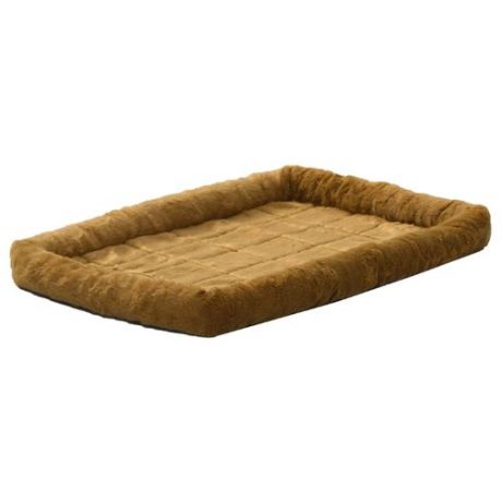 Лежак для собак и кошек Midwest QuietTime Faux Fur Deluxe Bolster 122х76 см cinnamon